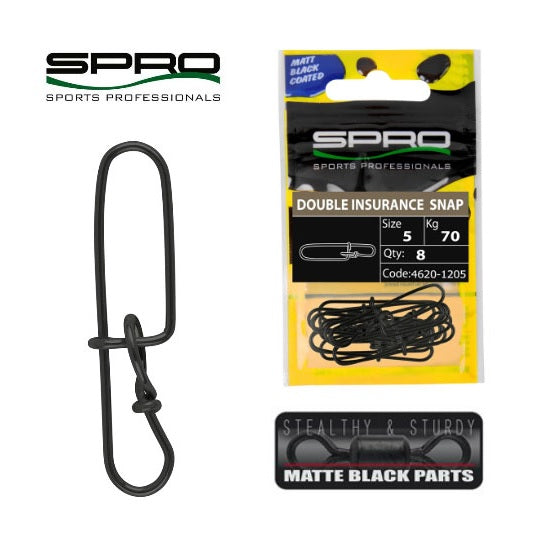 AGRAFA SPRO DOUBLE INSURANCE MATT BLACK NR 3  9BUC 40 KG