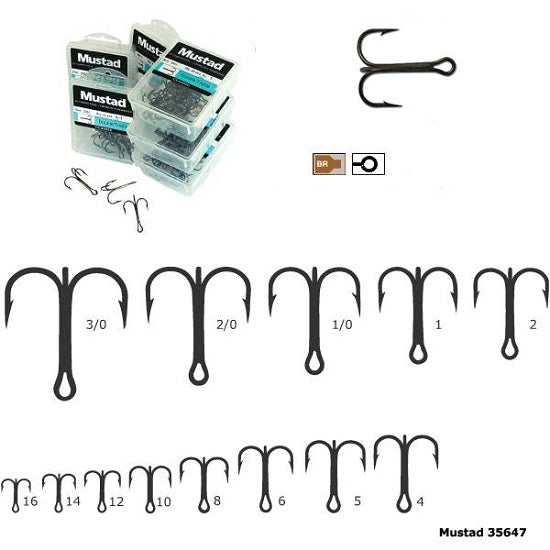 ANCORA MUSTAD TRIPLA BRONZ ROTUNDA