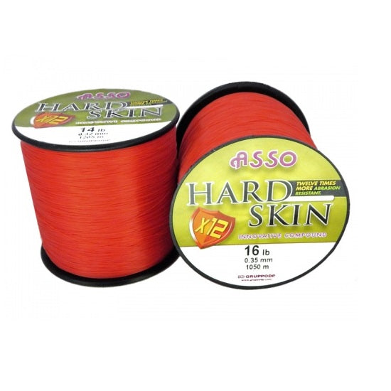 ASSO HARD SKIN Solid Red 0.26mm 9 Lb 1900m