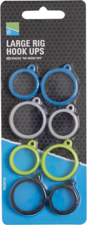 Accesorii Fixare Monturi PRESTON Rig Hook Ups, Large, 8buc/pac