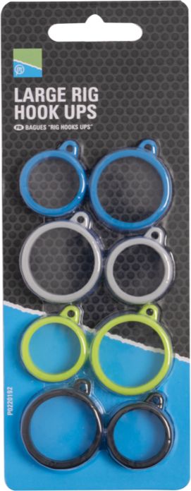 Accesorii Fixare Monturi PRESTON Rig Hook Ups, Large, 8buc/pac