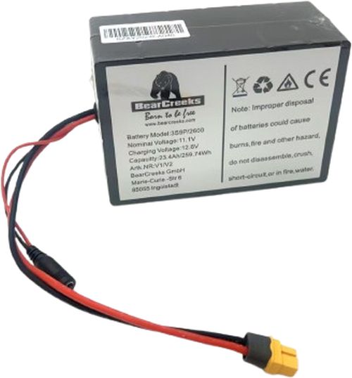 Acumulator BEARCREEKS Lithium Battery Scavenger And Navitec Bait Boat 23.4Ah