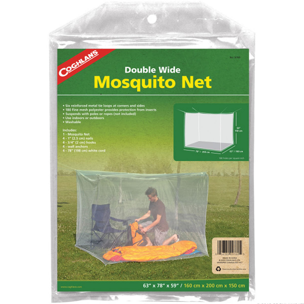 Adapost Plasa Anti Tantari Coghlans C9765 Dubla Verde