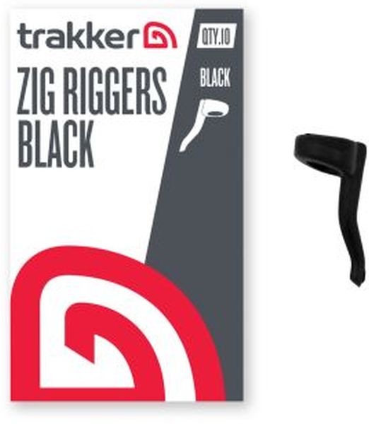 Adaptor Trakker Zig Fishing Riggers, Black, 10buc/plic