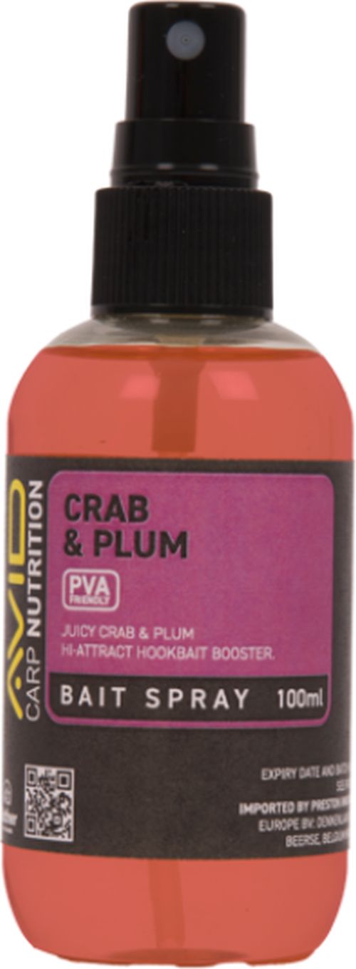 Aditiv AVID Bait Spray, Crab &amp; Plum, 100ml