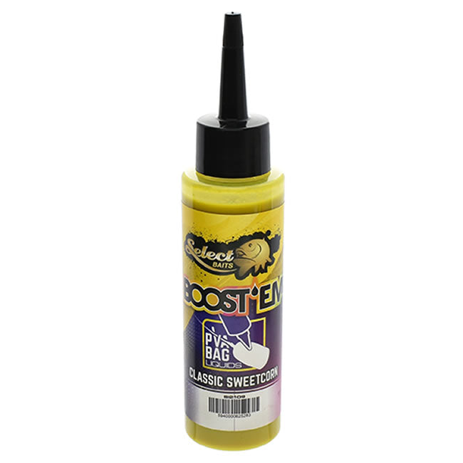 Aditiv Lichid Select Baits PVA Boost'Em! Liquid Classic Sweetcorn 115ml