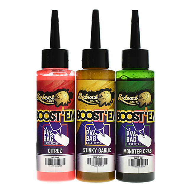Aditiv Lichid Select Baits PVA Boost'Em! Liquid Strawberry Ice 115ml