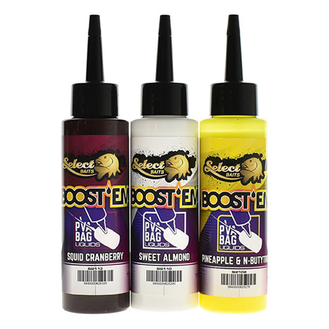 Aditiv Lichid Select Baits PVA Boost'Em! Liquid Strawberry Ice 115ml