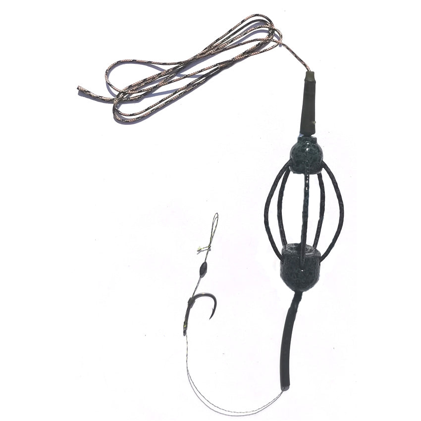 Advance Boats Montura Crap Leadcore 45 Lbs 1 Carlig Hayabusa Nr 4 Momitor MV2 Scurt 40 Gr