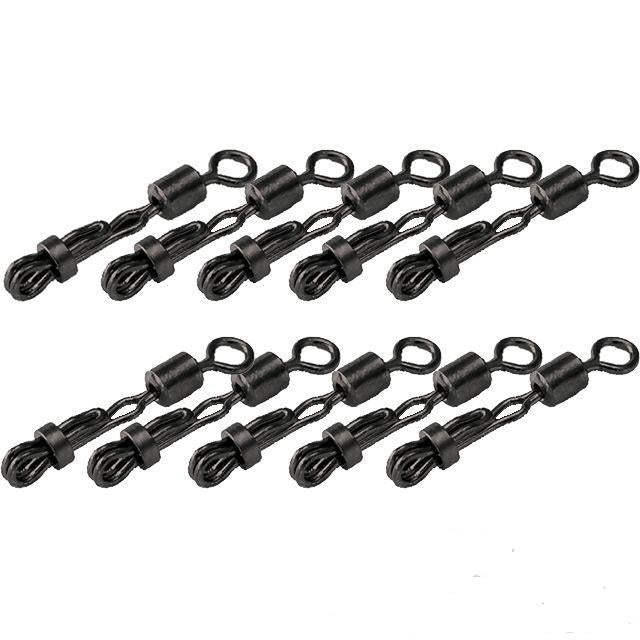 Agrafa Cu Blocaj Carp Zoom + Vartej nr.4 negru 10/set 