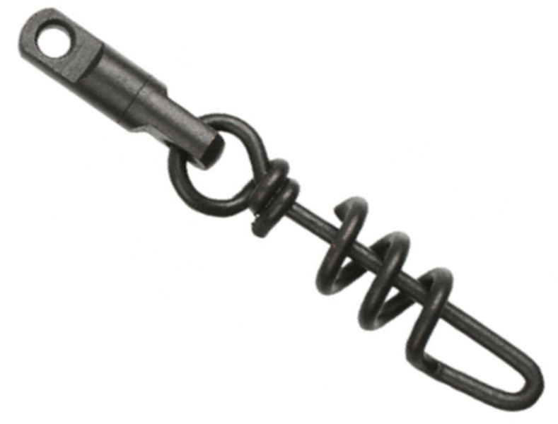 Agrafa Cu Vartej Mikado Heavy Swivel With Screwed Snap Black Matt 5Buc/plic