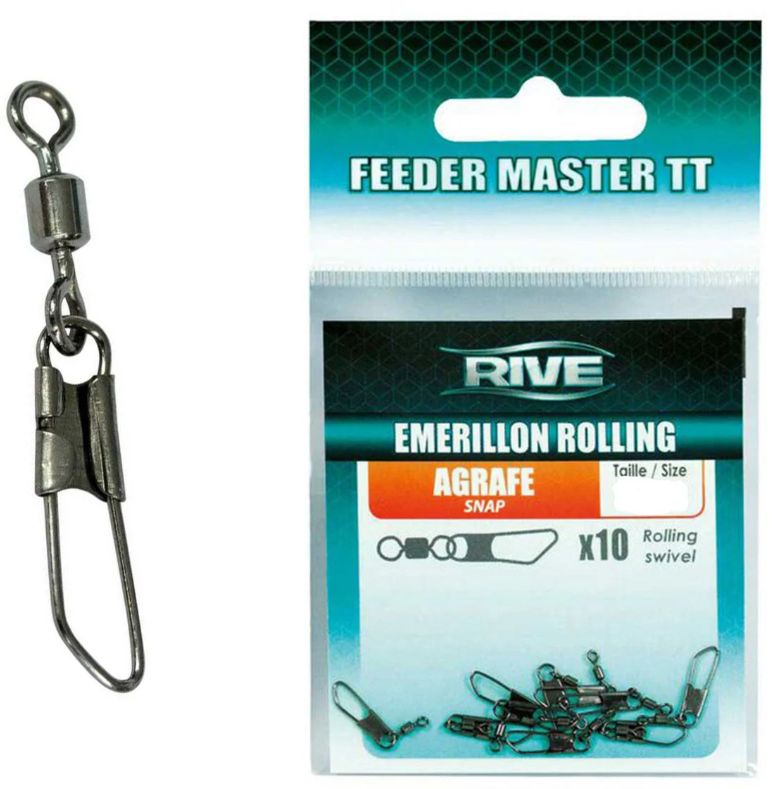 Agrafa Cu Vartej Rive Rolling Snap, Marime 10+0, 10buc/plic