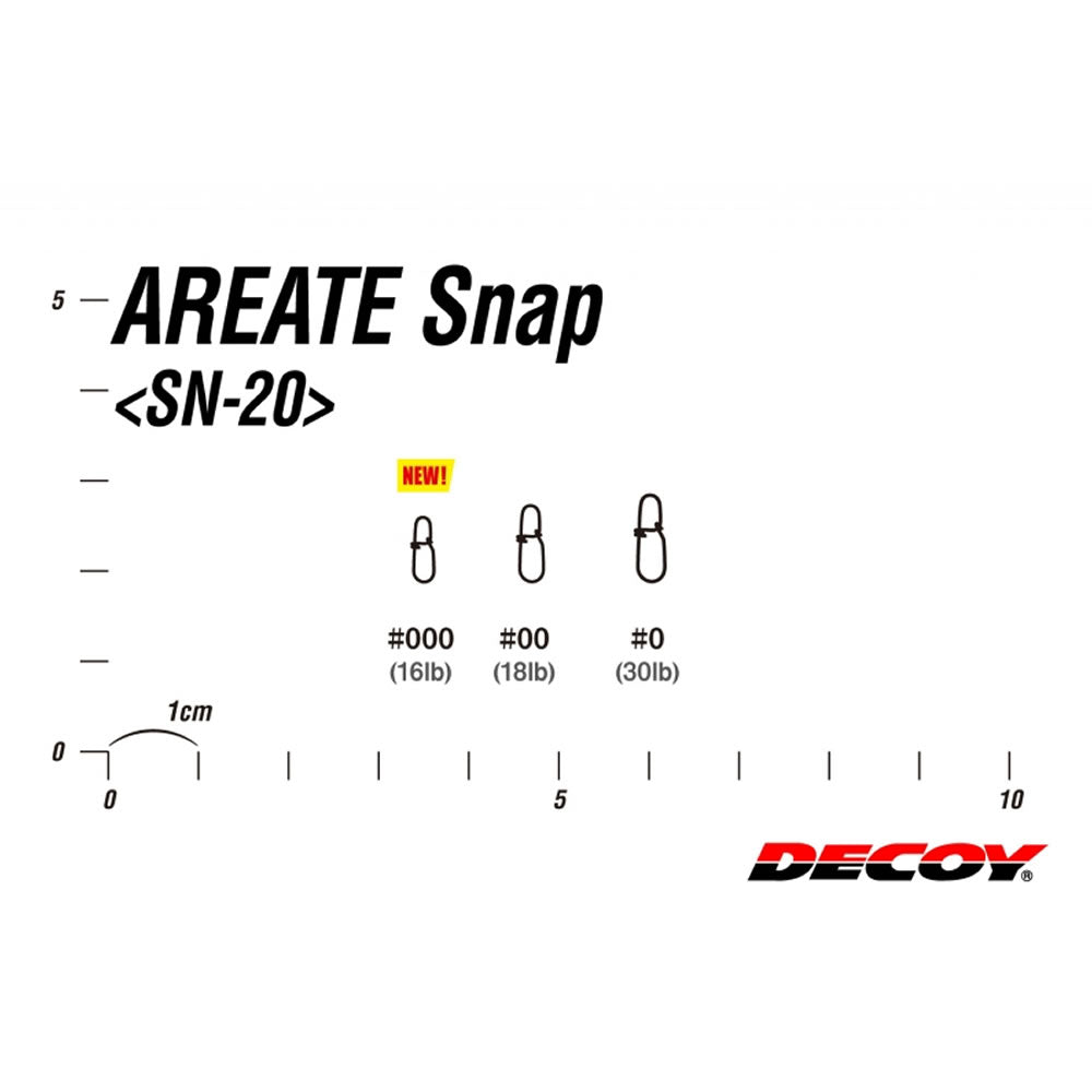 Agrafa DECOY Areate Snap SN20 Nr. 10buc/pac