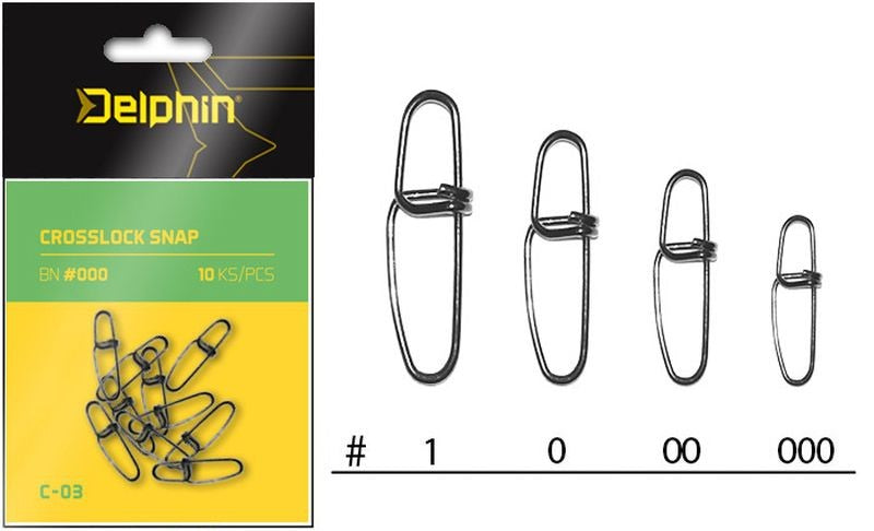 Agrafa Delphin Crosslock Snap C-03 10buc