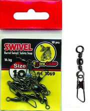 Agrafa Extra Carp Swivel With Snap 10buc