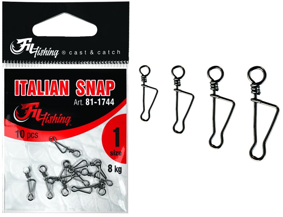Agrafa FILFISHING Filex Italian Snap, 10buc/pac