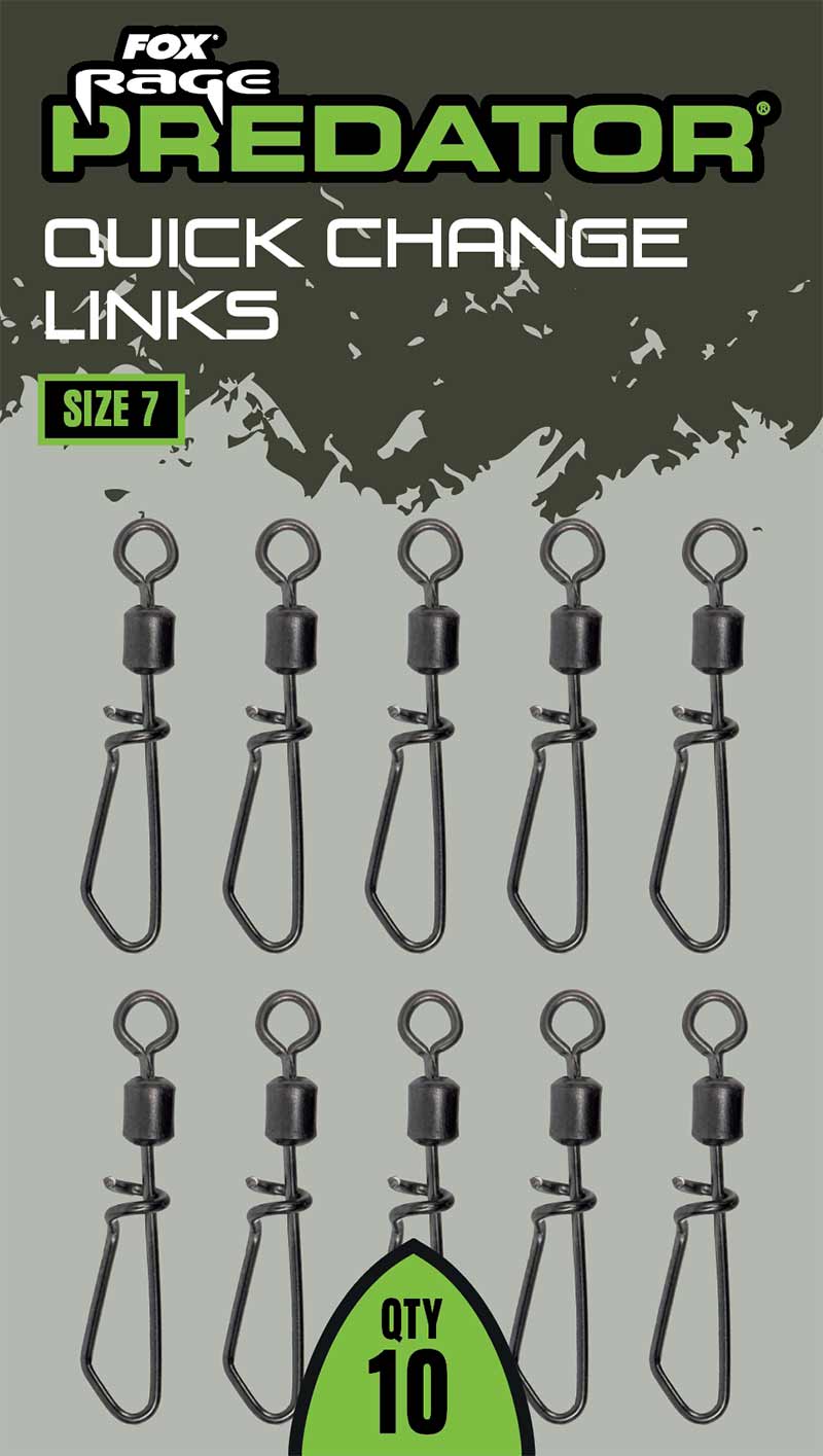 Agrafa Rapida Fox Rage Predator Quick Change Links, Size 7, 10buc/pac