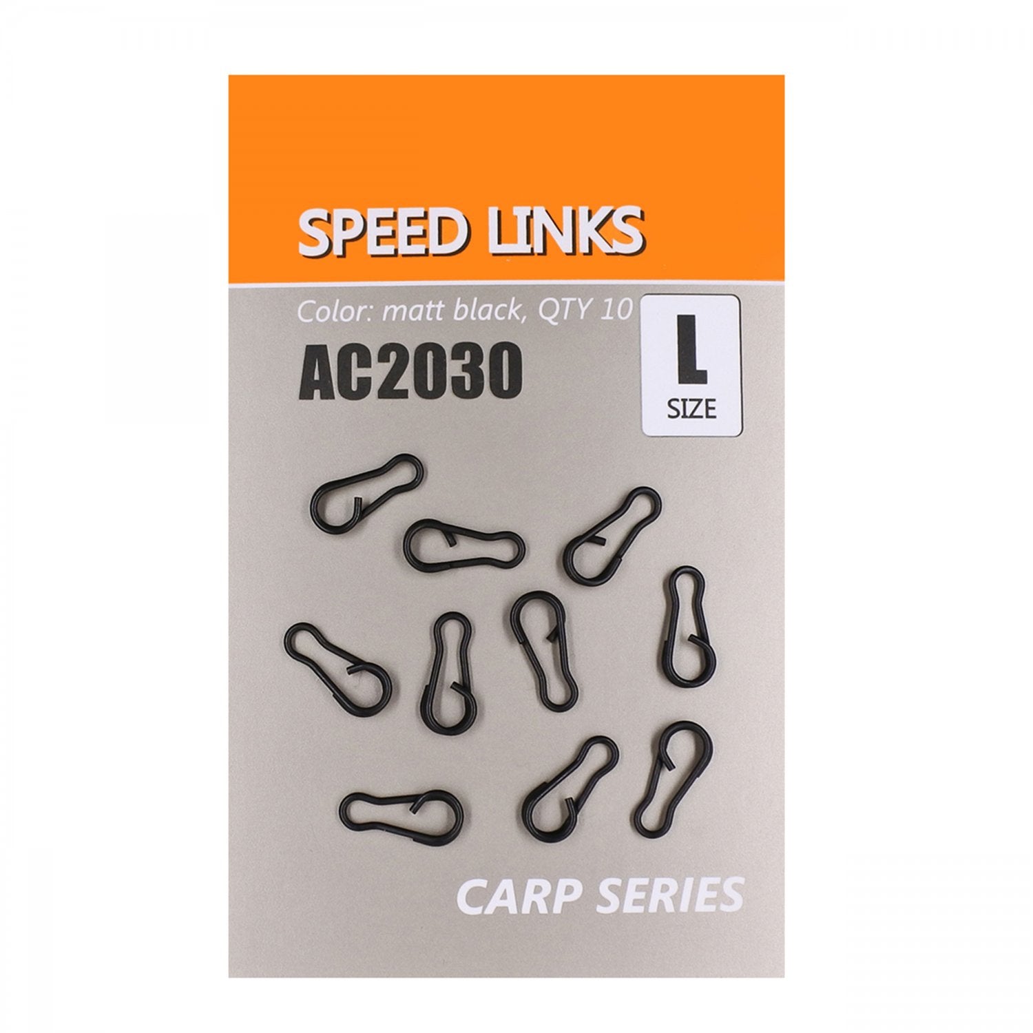 Agrafa Rapida Orange Speed Links L Negru Mat 10buc/plic
