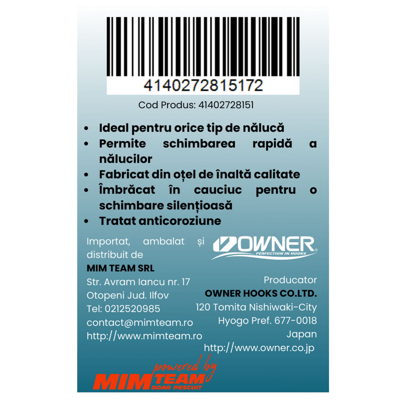 Agrafa Rapida Owner Cultiva Amaz P-155 72815 Micro Silent 15buc