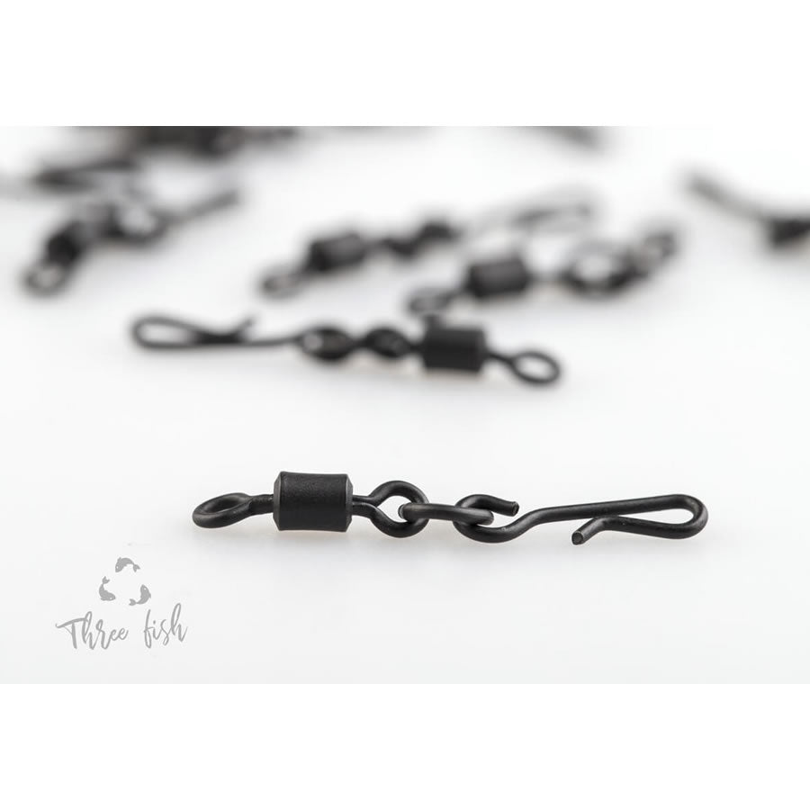Agrafa Rapida cu Vartej ZFISH Quick Change Ring Swivel Matt, Size 8, 10buc/pac