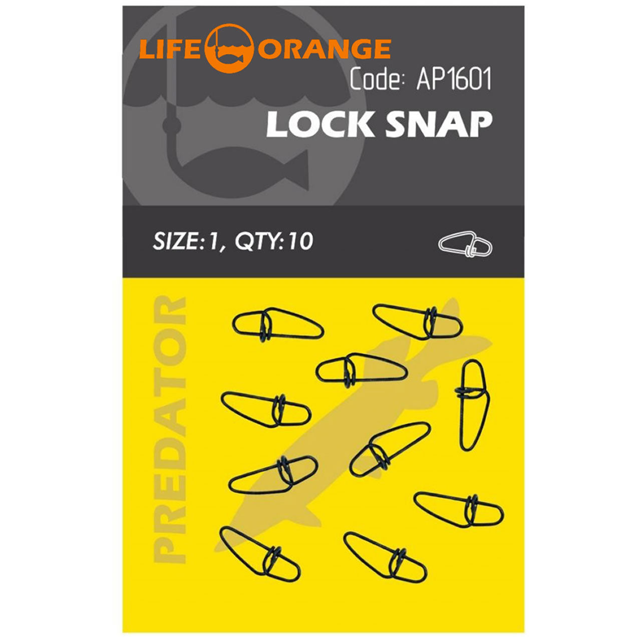 Agrafa Snap Orange Lock Snap No.0, 10buc/pac