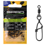 Agrafa Spro Snagless + Vartej 10/pac Negru Nr.0+10