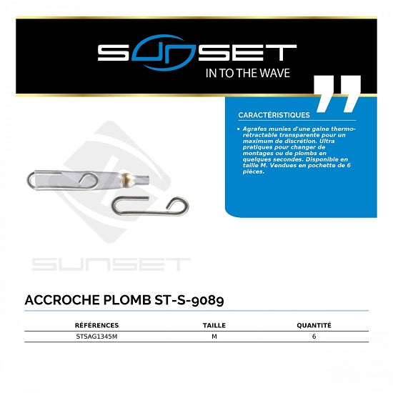 Agrafa Sunset ST-S-9089 M Acroche Plomb Gaine Thermo