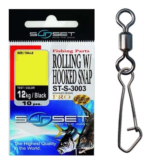 Agrafa Vartej Sunset ST Rolling Hooked Snap ST-S-3003 Nr8 12kg