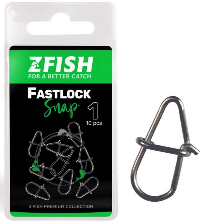 Agrafa Zfish Fast-Lock Snap, Nr.2, 13kg, 10buc/pac