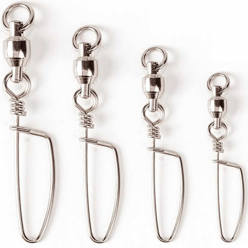 Agrafa cu Vartej Filfishing Filex BB Coastlock Snap &amp; Swivel Nr.8, 100kg, 3buc/pac
