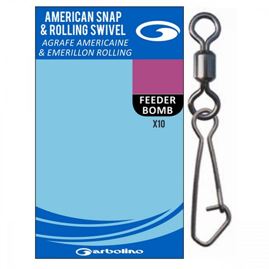 Agrafa cu Vartej GARBOLINO American Snap Rolling Swivel 10buc/pac