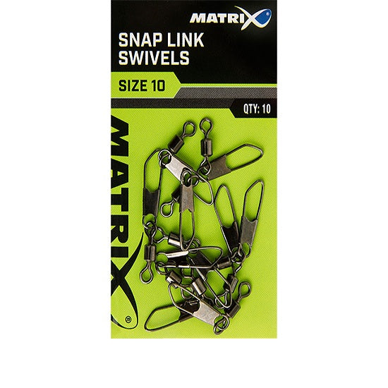 Agrafa cu Vartej Matrix Snap Link Swivels Nr.10, 10buc/pac