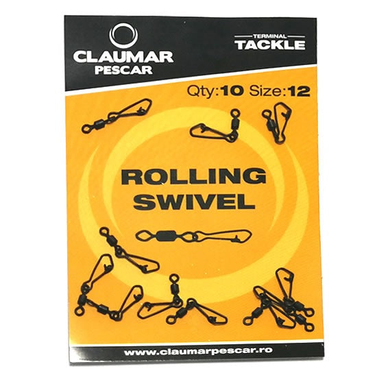 Agrafa cu vartej claumar Rolling Swivel 10Buc/Plic