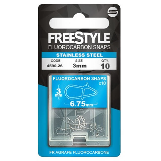 Agrafe Spro Freestyle Fluorocarbon Snaps Stainless Steel 10buc/plic