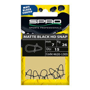 Agrafe Spro Matte Black HD Snap 3.5mm/9.5kg