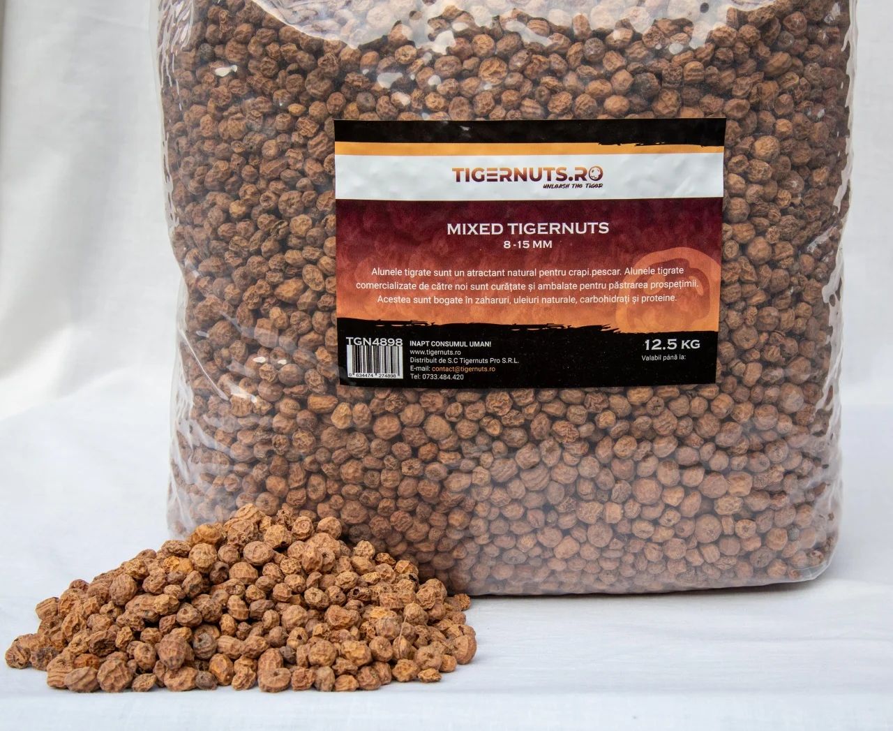 Alune Tigrate TIGERNUTS Mixed, 8-15mm, 10kg