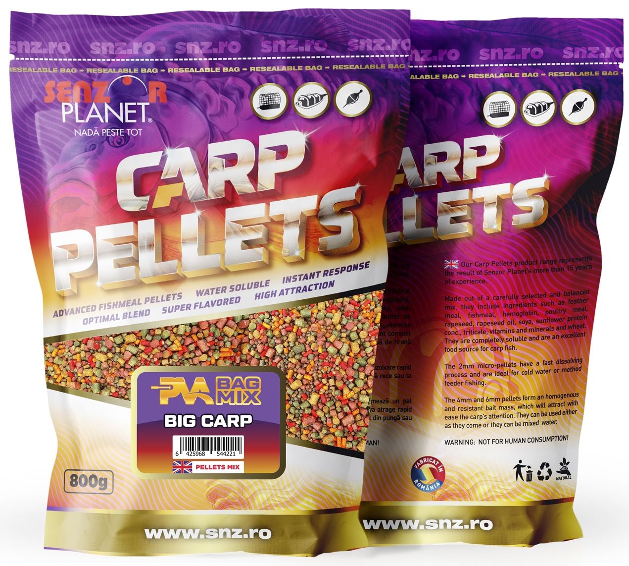 Amestec Nada Senzor PVA Bag Mix, Big Carp, 800g