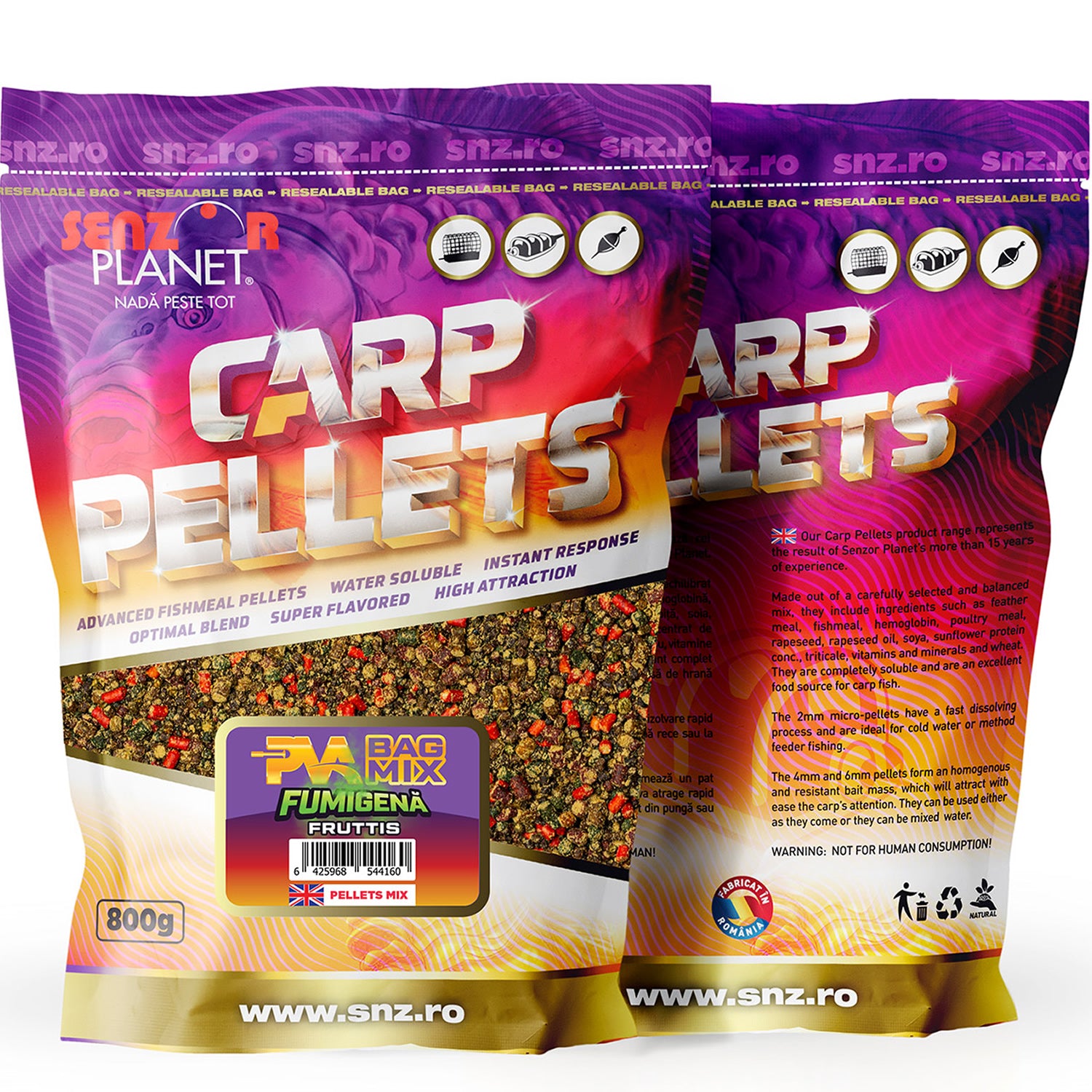 Amestec Nada Senzor PVA Bag Mix Fumigena Fruttis, 800g