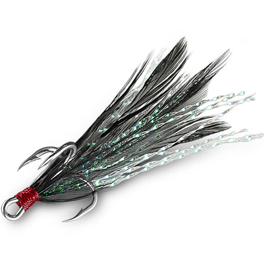 Ancora Delphin B!RD Hook TRIPLE Pene Negre 3buc/pac