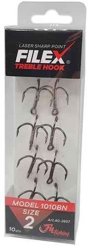 Ancora Tripla Filfishing Black Nickel 1001 10buc/pac