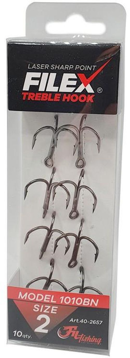 Ancora Tripla Filfishing Black Nickel 1001 10buc/pac