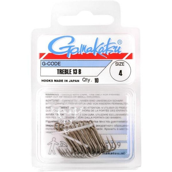 Ancore Gamakatsu 13N Treble Nickel 10buc/plic Nr.4