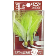 Ancore Vanfook BFT-45 Chartreuse and White Treble nr1/0, 2buc/plic