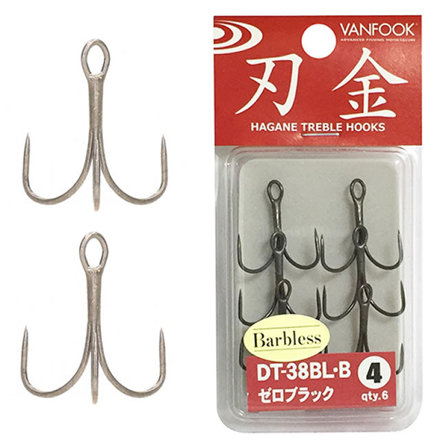 Ancore Vanfook DT-38BL-B Barbless Treble nr.16, 7buc/plic