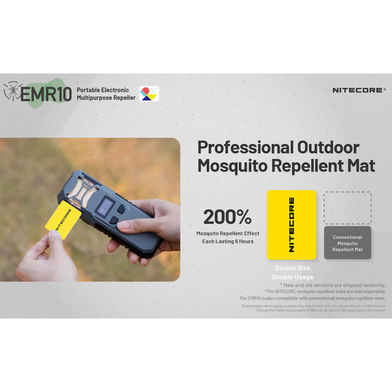 Aparat Anti Tantari NITECORE EMR10 Rechargeable Mosquito Repeller &amp; Power Bank