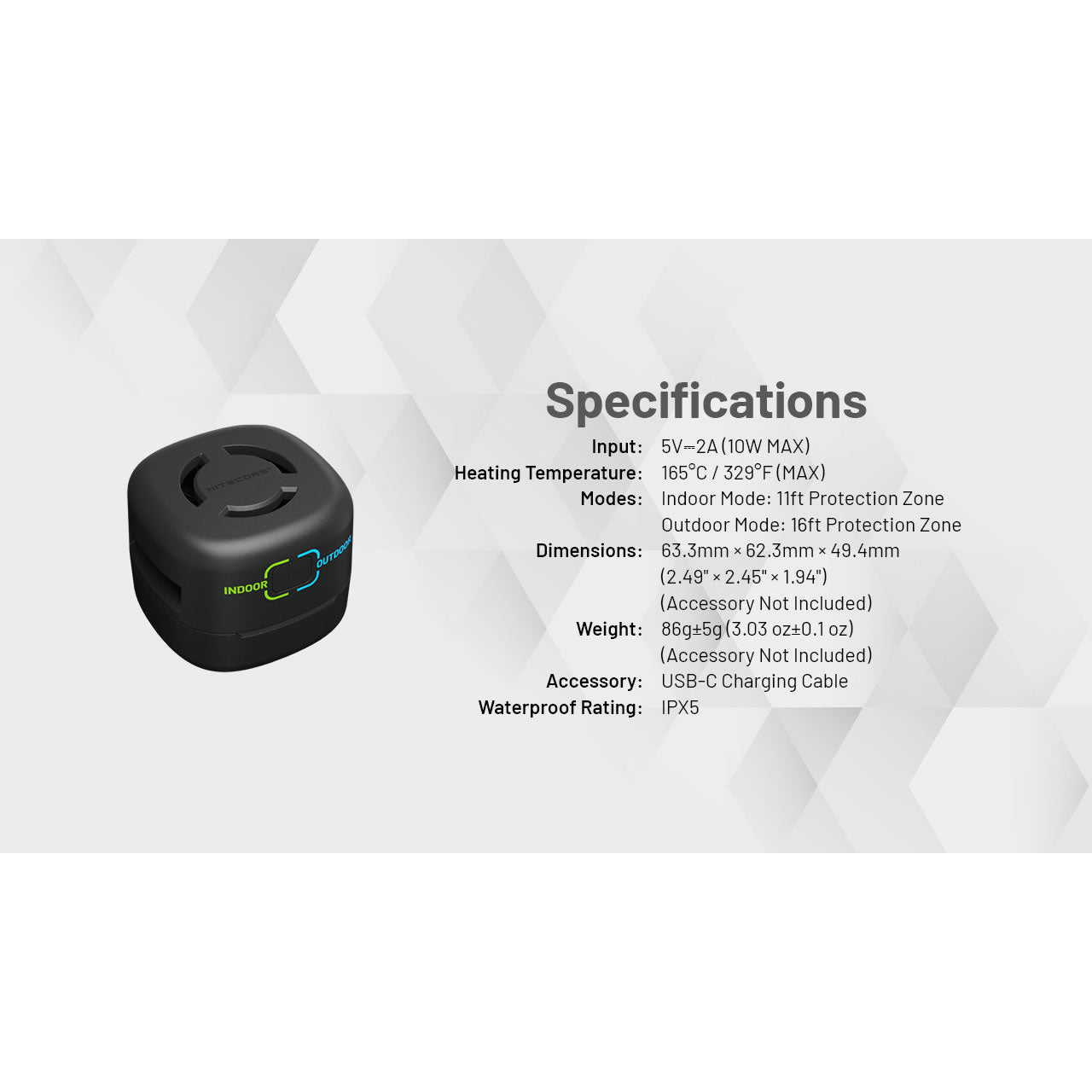Aparat Anti Tantari NITECORE EMR30 SE Portable Electronic Mosquito Repeller