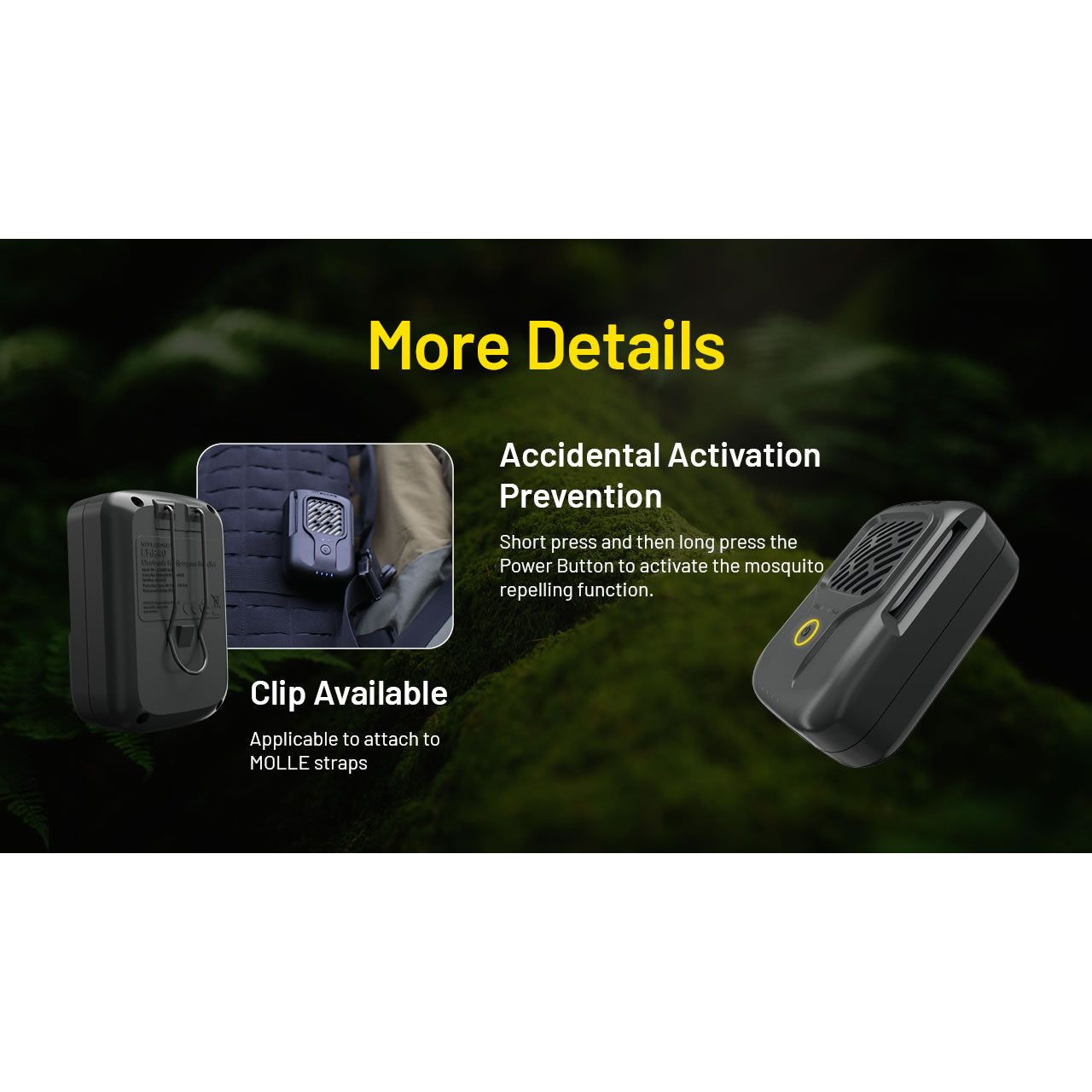 Aparat Anti Tantari NITECORE EMR40 Mosquito Repellent Device with Built-in Battery