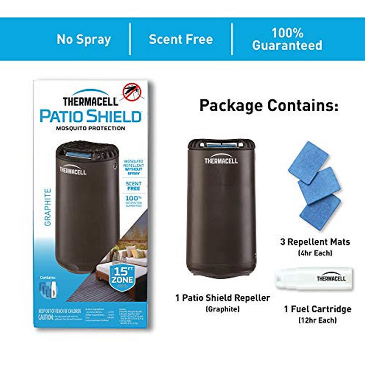 Aparat Anti Tantari ThermaCell Patio Shield Graphite