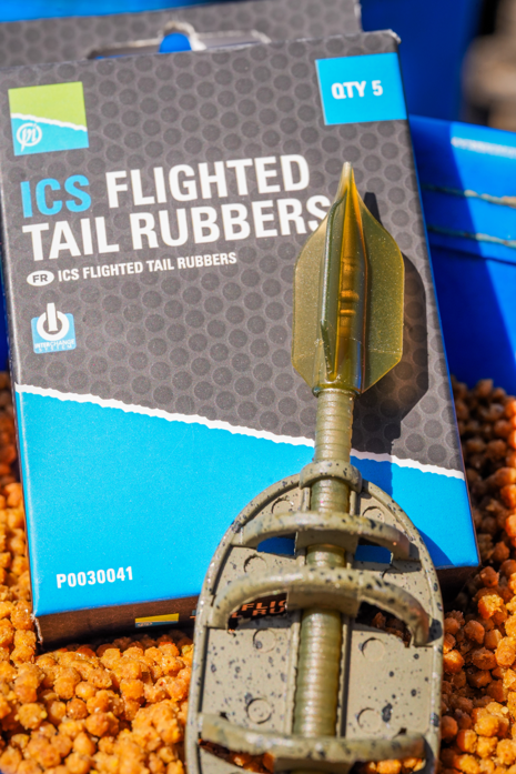 Aripioare PRESTON Ics Flighted Tail Rubbers, 5buc/pac