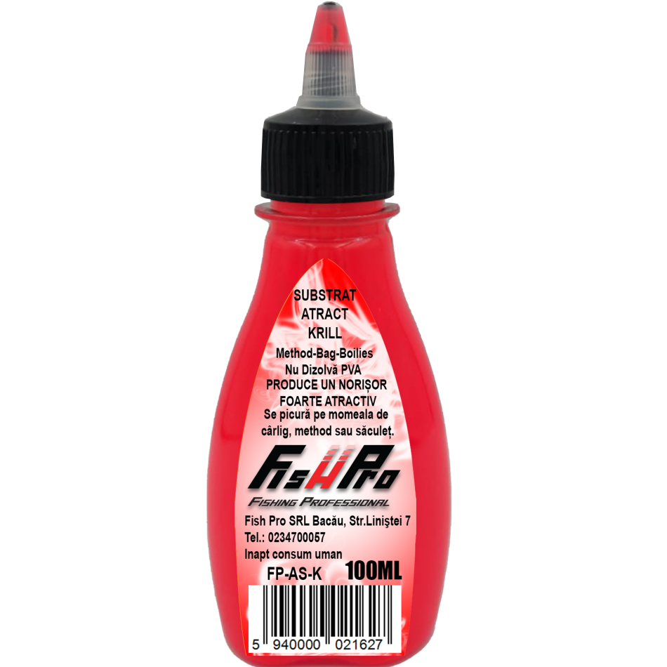 Atractant Lichid FISH PRO Atract Substrat, Krill, 100ml